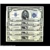 Image 1 : Five Small Size $5 Silver Certificates.Fr. 1650 $5 1934 Silver Certificate Gem CUFr. 1651 $5 1934A S