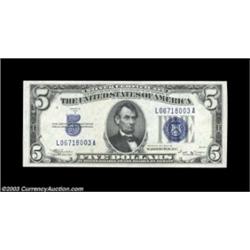 Fr. 1651/Fr. 1652 $5 1934A/1934B Silver Certificates. Changeover Pair. Gem Crisp Uncirculated. 2 not
