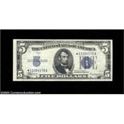 Fr. 1651* $5 1934A Silver Certificate. Very Fine-Extremely Fine.  Important notice: Heritage usually