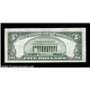 Image 2 : Fr. 1653/Fr. 1652 $5 1934C/1934B Silver Certificates. Reverse Changeover Pair. Choice Crisp Uncircul