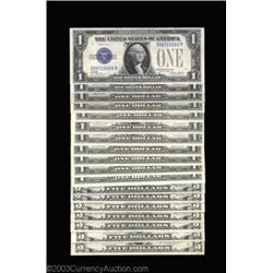 A Collection of $1 and $5 Silver CertificatesFr. 1600 $1 1928 Silver Certificate Gem Crisp Uncircula