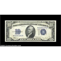 Fr. 1704* $10 1934C Silver Certificate. Gem Crisp Uncirculated.A lovely star example with great cent