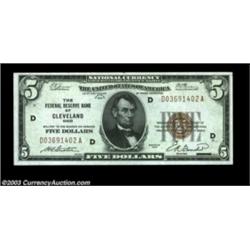 Fr. 1850-D $5 1929 Federal Reserve Bank Note. Gem Crisp Uncirculated.Nicely centered and fully origi