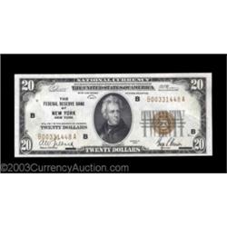Fr. 1870-B $20 1929 Federal Reserve Bank Note. Choice Crisp Uncirculated.A crackling fresh gem but f