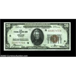 Fr. 1870-G $20 1929 Federal Reserve Bank Note. Gem Crisp Uncirculated.Well centered, well embossed,