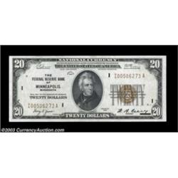 Fr. 1870-I $20 1929 Federal Reserve Bank Note. Choice Crisp Uncirculated.Well centered and gem but f