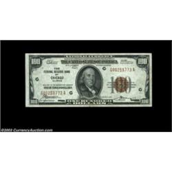 Fr. 1890-G $100 1929 Federal Reserve Bank Note. Crisp Uncirculated.Just a bit too much handling for