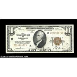 A Nice Group of Federal Reserve Bank Notes, including:$10 Cleveland, Chicago. About Uncirculated, Ve