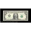 Image 3 : 1988 $1 Federal Reserve Note Radar Note Pair.A pair of Fr. 1914-C $1 Federal Reserve Notes, one from