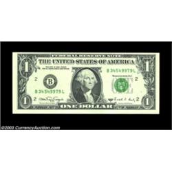 Fr. 1917-B $1 1988A Web Federal Reserve Note. About Uncirculated.A lightly circulated example of the