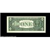 Image 2 : Fr. 1917-B $1 1988A Web Federal Reserve Note. B-L Block. Gem Crisp Uncirculated.Consecutive to the n