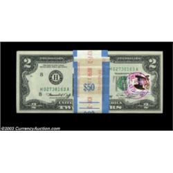 Fr. 1935-H $2 1976 Federal Reserve Notes. 25 Consecutive Notes. Gem Crisp Uncirculated.Each of these