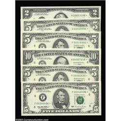 Star Notes with Special BEP Packaging.Included are a 1995 $2 FRN Dallas star in a "Millennium Note"