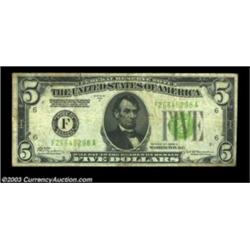 Fr. 1954-F $5 1928D Federal Reserve Note. Fine-Very Fine.A nice match to the 1928C $5 previously off