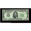 Image 1 : Fr. 1959-B $5 1934C Mule Federal Reserve Note. Gem Crisp Uncirculated.A well centered example of the