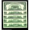 Image 2 : $5 Fed Star Notes.Fr. 1969-K* $5 1969 Federal Reserve Note Gem Crisp UncirculatedFr. 1973-F* $5 1974