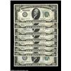 Image 1 : Fr. 2000-H $10 1928 Federal Reserve Notes. Nine Consecutive. Gem Crisp Uncirculated.A pack fresh run