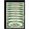 Image 2 : Fr. 2000-H $10 1928 Federal Reserve Notes. Nine Consecutive. Gem Crisp Uncirculated.A pack fresh run