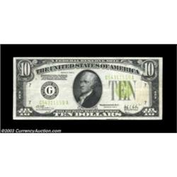 Fr. 2003-G $10 1928C Federal Reserve Note. Very Fine-Extremely Fine.A problem-free circulated exampl