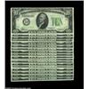 Image 1 : Fr. 2006-D $10 1934A Federal Reserve Notes. About Uncirculated.Seventeen pieces. 17 notes  Important