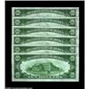 Image 2 : Fr. 2006-H $10 1934A Federal Reserve Notes. Gem Crisp Uncirculated.A run of six consecutive well cen