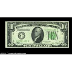 Fr. 2008-C* $10 1934C Federal Reserve Note. Gem Crisp Uncirculated.A crackling fresh and fully origi