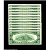 Image 2 : Fr. 2011-G $10 1950A Federal Reserve Notes. Crisp Uncirculated.Ten consecutive pieces, all crackling