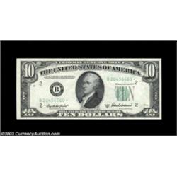 A Pair of 1950B FRN Star NotesFr. 2012-B* $10 1950B FRN Gem Crisp Uncirculated.Fr. 2012-J*  $10 1950