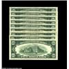 Image 2 : Fr. 2013-G $10 1950C Federal Reserve Notes. Choice About Uncirculated.Nine pieces, all new but for a