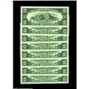 Image 2 : Fr. 2018-D $10 1969 Federal Reserve Notes. Gem Crisp Uncirculated.A lovely set of eight pieces, with