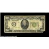 Image 1 : Fr. 2053-G $20 1928C Federal Reserve Note. Very Good.The bottom-right corner tip is missing, but thi