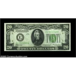 Fr. 2054-E/Fr. 2055-E $20 1934/1934A Federal Reserve Notes. Changeover Pair. Gem Crisp Uncirculated.