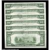 Image 2 : Fr. 2055-B $20 1934A Federal Reserve Notes. Half Cut Sheet. Choice Crisp Uncirculated. 6 notes  Impo