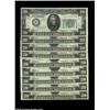 Image 1 : Fr. 2055-E $20 1934A Federal Reserve Notes. Crisp Uncirculated-Choice Crisp Uncirculated.Nine pieces