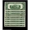 Image 2 : Fr. 2055-E $20 1934A Federal Reserve Notes. Crisp Uncirculated-Choice Crisp Uncirculated.Nine pieces
