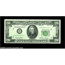 Fr. 2059-B* $20 1950 Federal Reserve Note. Gem Crisp Uncirculated.A pristine star example with a new