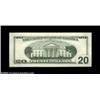 Image 2 : Fr. 2087-B $20 2001 Federal Reserve Note. Gem Crisp Uncirculated.This tremendous piece is by far the