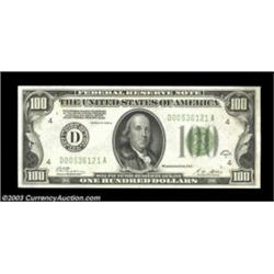 Fr. 2151-D $100 1928A Federal Reserve Note. Choice Crisp Uncirculated.A nice example from the Clevel