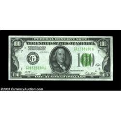 Fr. 2151-G $100 1928A Federal Reserve Note. Gem Crisp Uncirculated.Consecutive to the other gem offe
