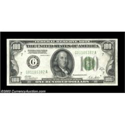 Fr. 2151-G $100 1928A Federal Reserve Note. Extremely Fine.A lightly circulated example.  Important