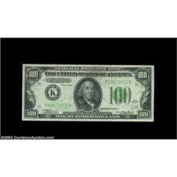 Fr. 2153-K/Fr. 2152-K $100 1934A/1934 Federal Reserve Notes. Reverse Changeover Pair. Choice Crisp U
