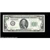 Image 1 : Fr. 2154-D $100 1934B Mule Federal Reserve Note. Crisp Uncirculated.A very scarce Cleveland district