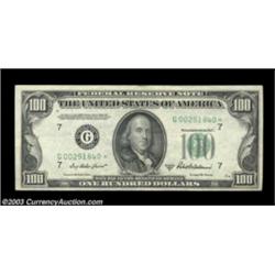 Fr. 2159-G* $100 1950B Federal Reserve Note. Extremely Fine.This fresh example is but several very s