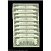 Image 2 : Fr. 2161-G $100 1950D Federal Reserve Notes. Gem Crisp Uncirculated.Nine pieces, in two long consecu