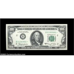 Fr. 2163-B* $100 1963A Federal Reserve Note. Gem Crisp Uncirculated.A well centered Gem star example