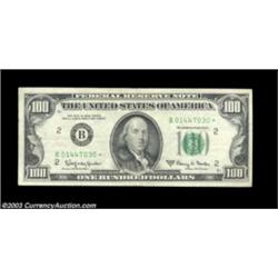 Three Small Size Fed $100 Stars.Fr. 2163-B* $100 1963A Federal Reserve Note Very FineFr. 2164-F* $10
