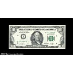 Fr. 2165-F* $100 1969A Federal Reserve Note. Gem Crisp Uncirculated.The first of two consecutive Gem