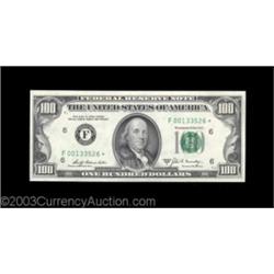 Fr. 2165-F* $100 1969A Federal Reserve Note. Gem Crisp Uncirculated.Flashy and crackling fresh, the