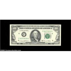 Fr. 2166-F $100 1969C Federal Reserve Note. Superb Gem Crisp Uncirculated.A fabulous, absolutely Sup