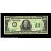 Image 1 : Fr. 2201-B $500 1934 Federal Reserve Note. Fine.A few pinholes are present and there is some writing